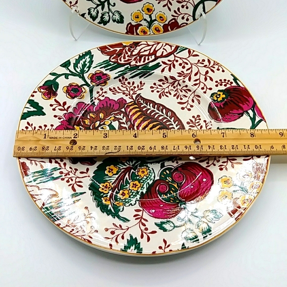 ๐ HP! 2 World Market Leila Bohemian design Plates. - Picture 5 of 7